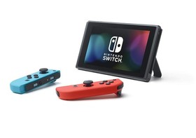 Nintendo Switch with Neon Blue and Neon Red Joy-Con (HAC-001-01)