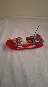 LEGO City Fire Set 7213 Off-Road Fire Truck & Fireboat 99% COMPLETE Fireman