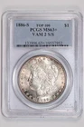 1886-S VAM-2 "S/S" TOP 100 MORGAN DOLLAR PCGS MS63+ LOOKS NICER!