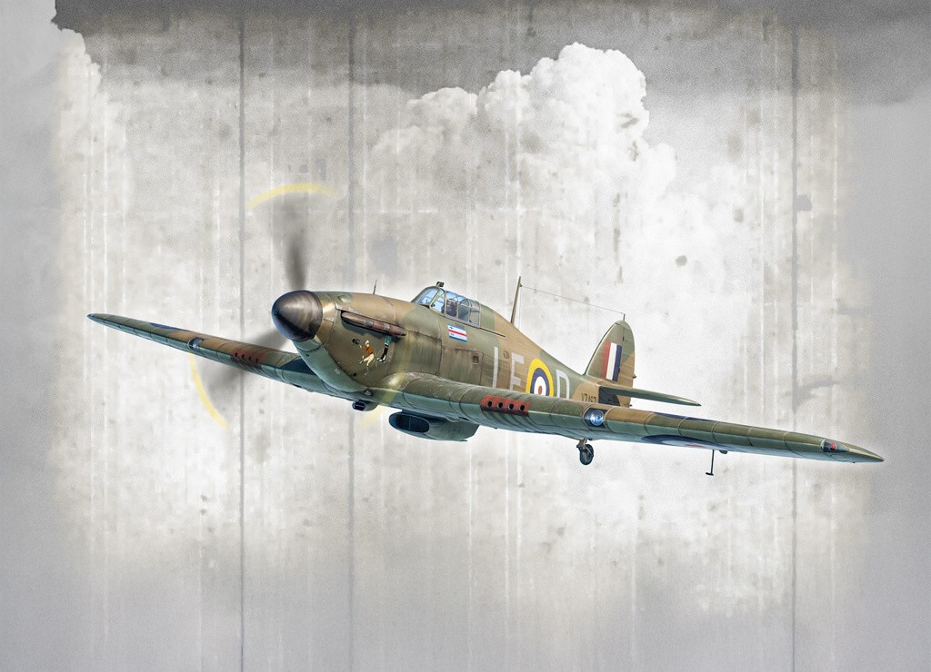 Italeri 1:48 Hurricane Mk 1 Aces Plastic Model Kit
