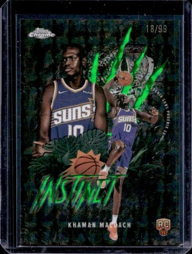 2025 Topps Chrome Khaman Maluach Refractors Green Geometric (RAW)