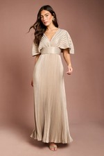 Coast Gold Fit & Flare Dress Womens Occasion Dresses