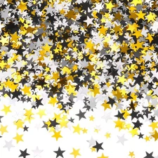 60g Star Confetti Glitter Table Confetti Metallic Foil Stars for Christmas Pa...