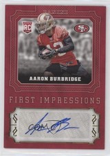 2016 Panini First Impressions Auto Aaron Burbridge #FI-AB Auto 0o0