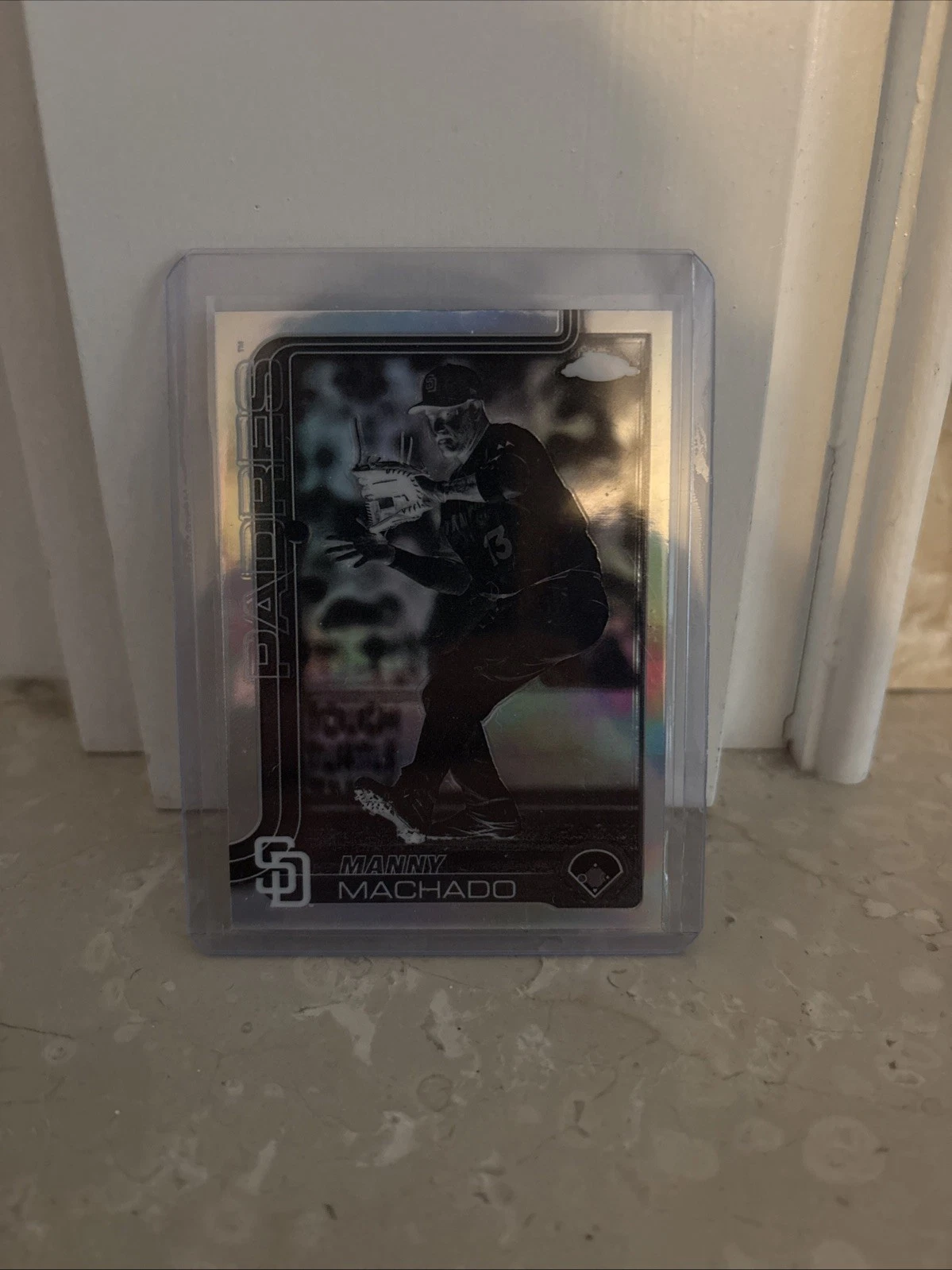 2025 Topps Chrome Manny Machado Negative Refractor Padres