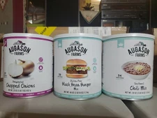 3  Mountain House/Augason Farms Freeze Dried Food #10 Emergency Camping  Lot #91