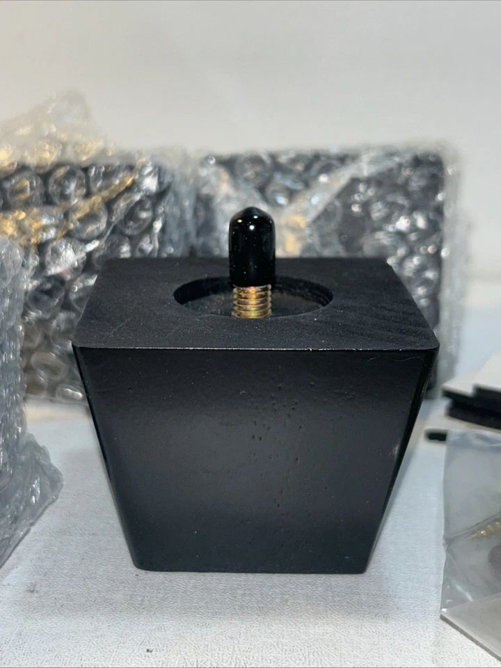 Nuevo Patas de Mueble 2 Pulgadas Negro Cuadrado Sofá Pies Madera, Patas de Repuesto  Foto 2 de 4