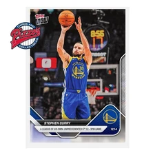Stephen Curry 12+ 3 Point Game 2025-26 NBA Topps NOW Card 85 Presale