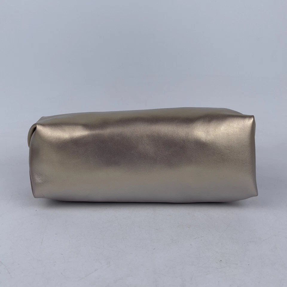 Estuche para lápices Sonia Kashuk bolsa con cremallera para mujer plateado Malitaic acabado dorado brillante Foto 2 de 4