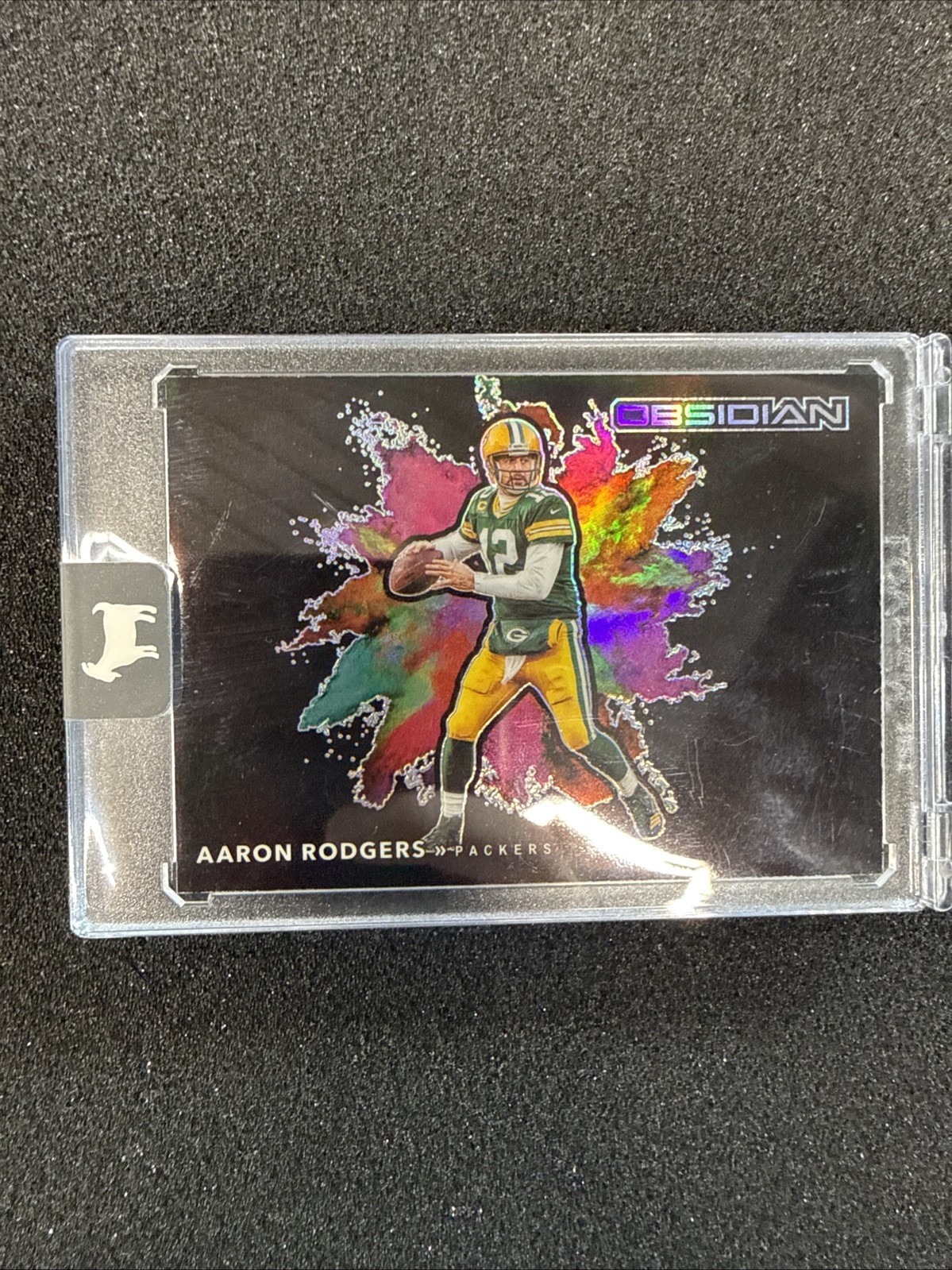 2020 Panini Obsidian - Color Blast Black Aaron Rodgers #CBB3
