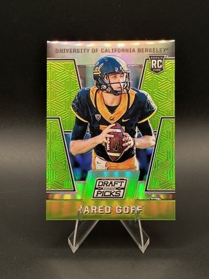 2016 Panini Prizm Collegiate Draft Picks Jared Goff RC Green Prizm 5/5 SSP Lions
