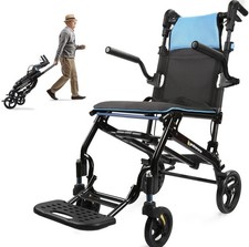 NEW Wheelchairs for Adults,Utral-Lightweight only 19.4lbs Transport Chair, Fold