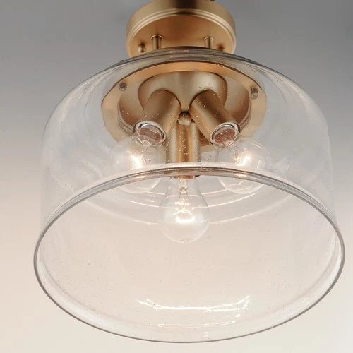 Maxim 12271CD Acadia 3 Light 13"W Semi-Flush Drum Ceiling Fixture - Heritage - Picture 9 of 12