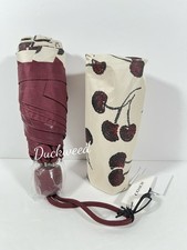 Coach Uv Protection Mini Umbrella With Cherry Print