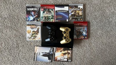 Sony PlayStation 3 Super Slim, 250GB, CECH-4201B, 2 OEM Controllers, *No Cables