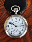 Cool 1905 Omega Swiss 17 Jewel Rare 24 Hr Dial Sterling Silver Case Runs Strong!