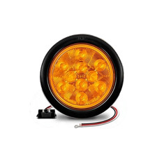 4 Led Round Tail Light Amber