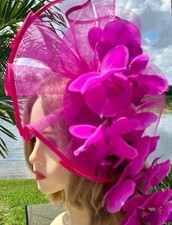 Kentucky Derby Hat Church Tea Party Hat Wedding Hat With Wide Brim