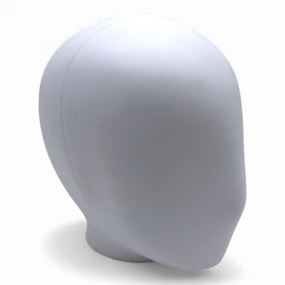 MY SHOPFITTINGS LTD White Female Faceless Plastic Mannequin Head – Wig Making & Retail Display