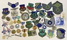 Lot #24 Vintage Military Estate Collection Patches Medals Pins Badges WWI WWII