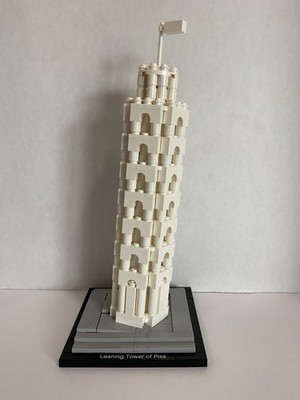 LEGO ARCHITECTURE: The Leaning Tower of Pisa (21015) 100%Complete EUC