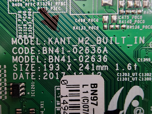 Samsung UN65NU800DFXZA / UN65NU8000FXZA Main Board BN94-12927A, BN97-14118A - Picture 4 of 12