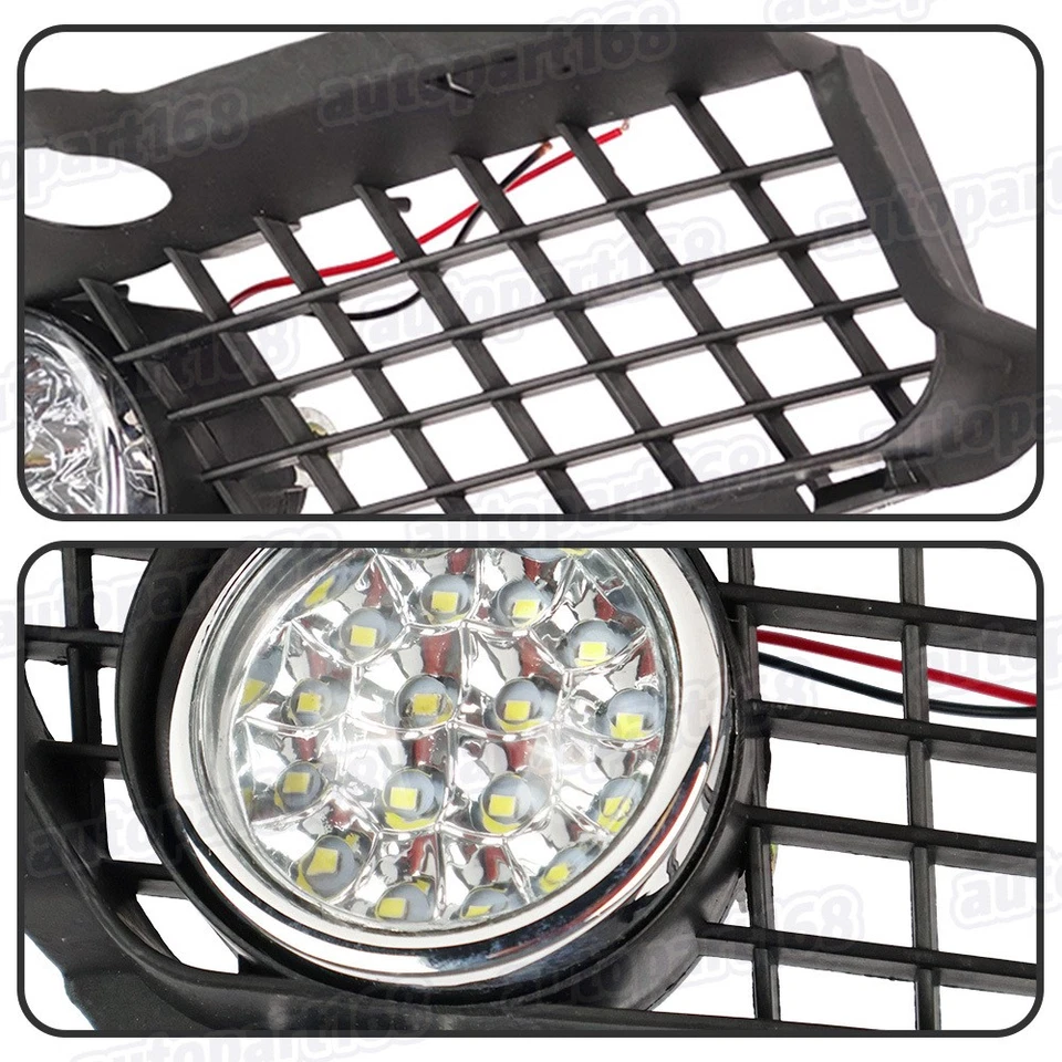 Juego de faros antiniebla LED/cubierta antiniebla para Volkswagen Golf 3 1993-1997 Foto 4 de 4