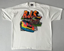 Vintage RJS Racing 90s Retro Shirt Sz XXL Single Stitch Made USA Automotive