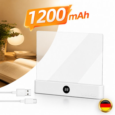 YOUKUKE Smart LED Book Light,Book Light,Leselampe Buch Mit 3 Farben Und Timer
