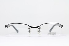 MATSUDA 14628 BK 53-18 Original Vintage Eyeglasses Frame Black Half-Rim Japan