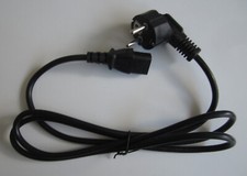 Stromkabel Netzkabel 1,4m Kaltgerätekabel Kaltgerätestecker - Schwarz Neu