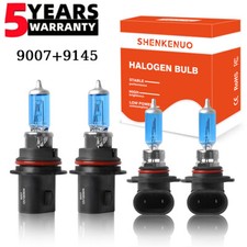 For Ford Expedition 1999-2002 4pcs Halogen Headlights Hilo Beam Fog Light Bulbs