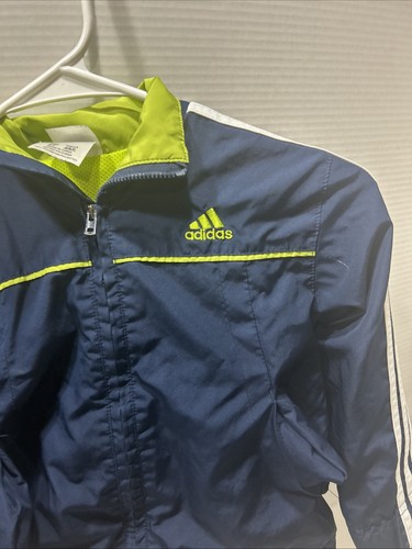 Adidas Boy's Navy Blue Windbreaker Light Jacket Sz 4T - Picture 2 of 5