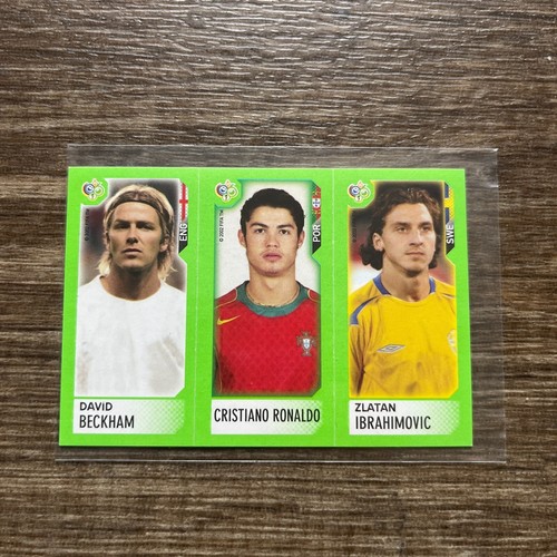 Ronaldo Beckham Ibrahimovic Sticker Panini Candy World Cup Germania 2006 #2