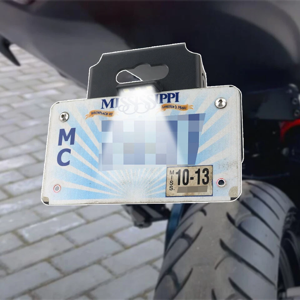 Eliminador de guardabarros trasero ordenado de aluminio apto para Kawasaki Versys 650 2015-2024 Foto 3 de 4