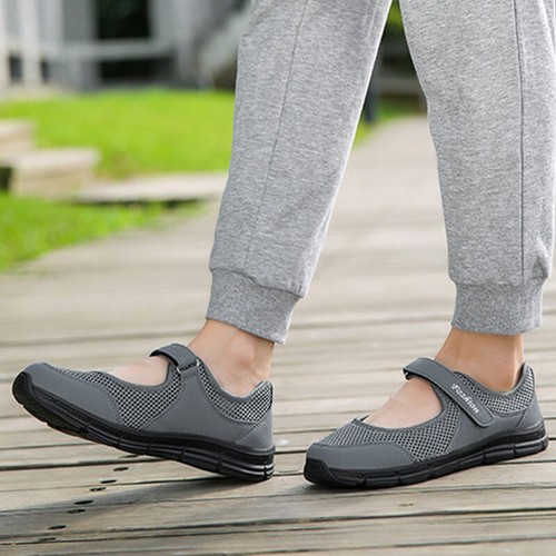 Flache komfortable Damensandalen Walking Mary Jane arbeitsweite Schuhe Größe Sommer Damen - Bild 8 von 29