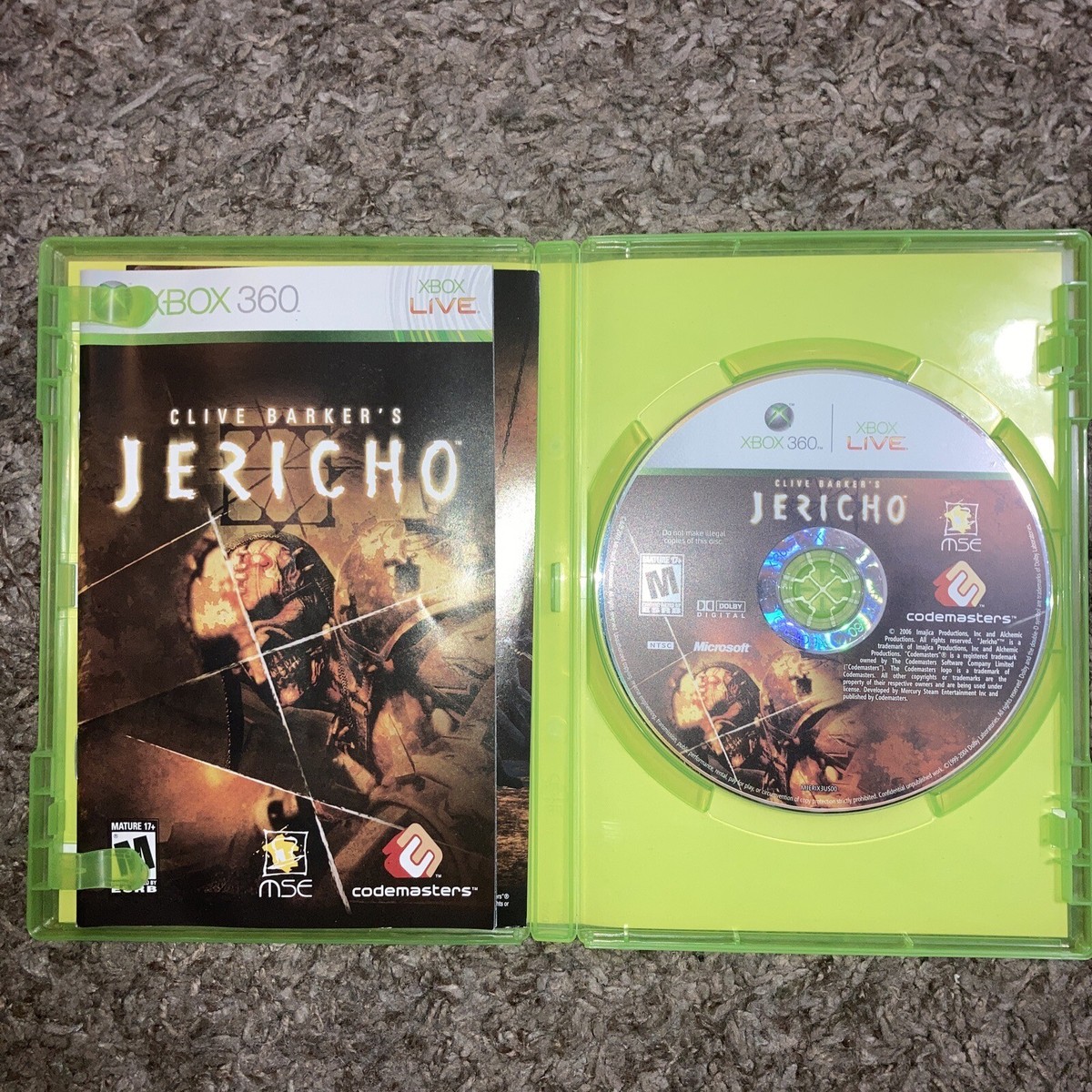 Clive Barker's Jericho (Microsoft Xbox 360, 2007) 767649401673| eBay