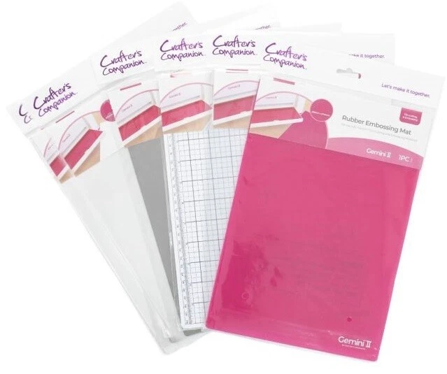 Crafters Companion GEMINI & GEMINI II MACHINE JUNIOR PLATES MATS & SHIMS - 9"x6"