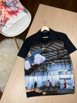 Vintage Kick-Ass Skateboard Shirt Medium M Black Y2K Video Game Style Graphic