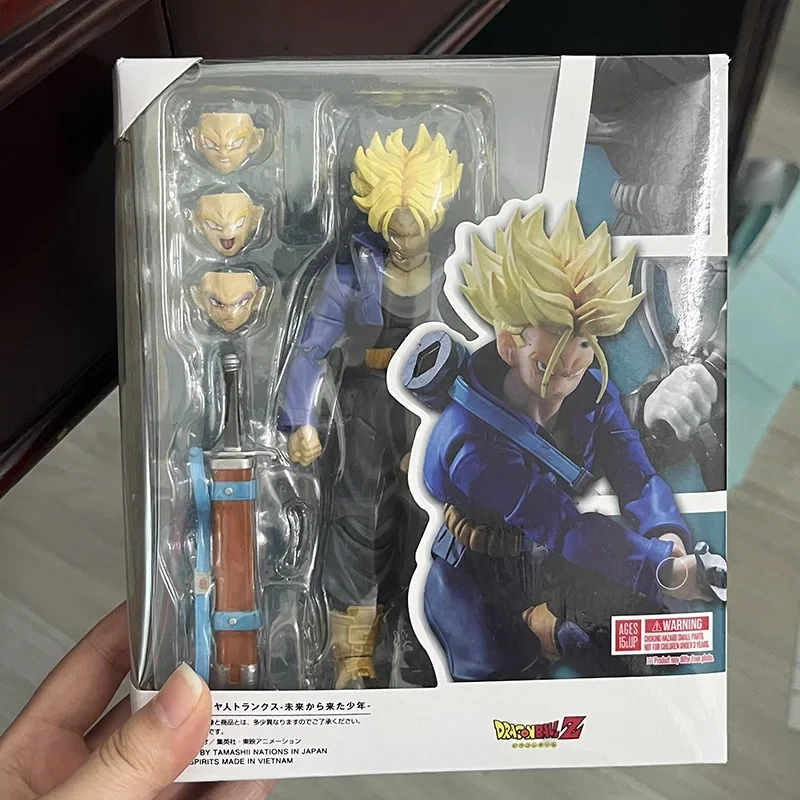 Dragon Ball Trunks Anime Figures SHF Trunks Boy from Future Collection Model Act