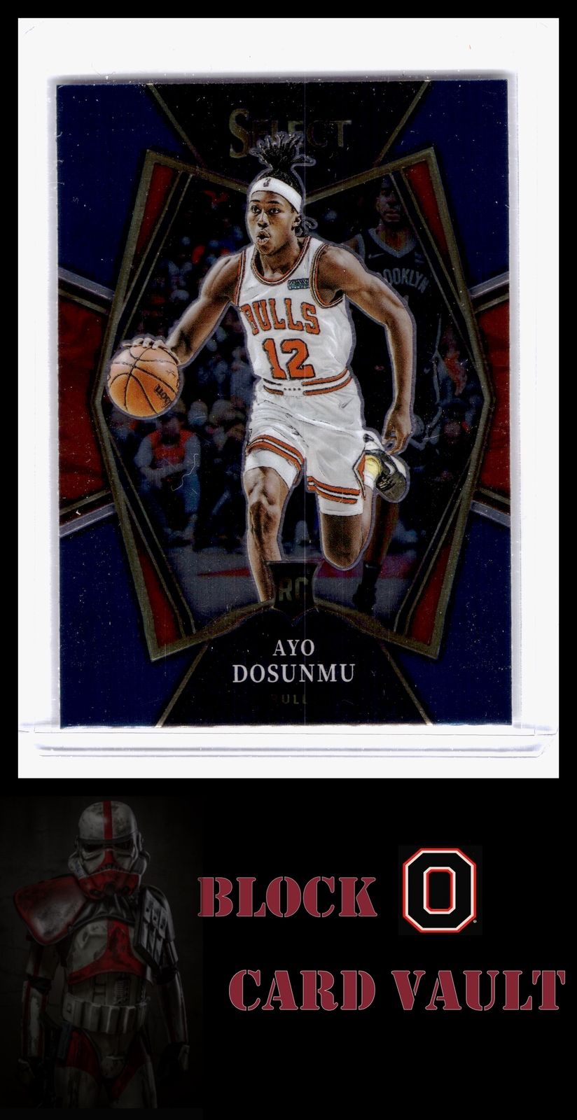 2021-22 Panini Select #154 Ayo Dosunmu Blue Prizms