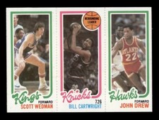 1980-81 TOPPS BASKETBALL SCOTT WEDMAN, BILL CARTWRIGHT, JOHN DREW