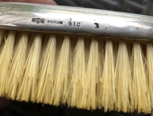 Vintage Sterling Silver Brush In Original Box - Picture 3 of 3