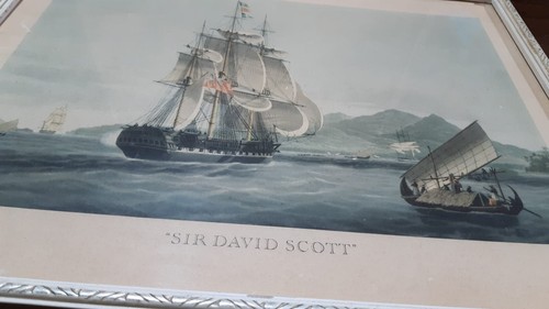 coppia QUADRI VECCHIE STAMPE velieri "SIR DAVID SCOTT " e the "WEST AUSTRALIAN " - Picture 4 of 7