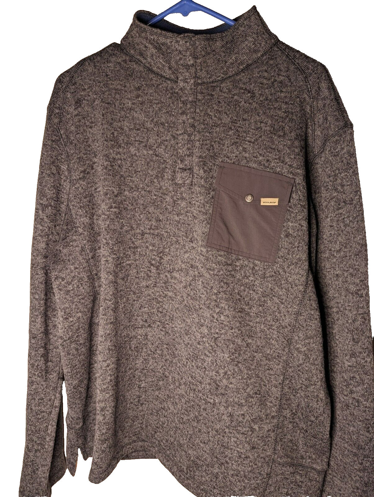 Woolrich Pullover Snap Button Jacket Gray Men's S… - image 1