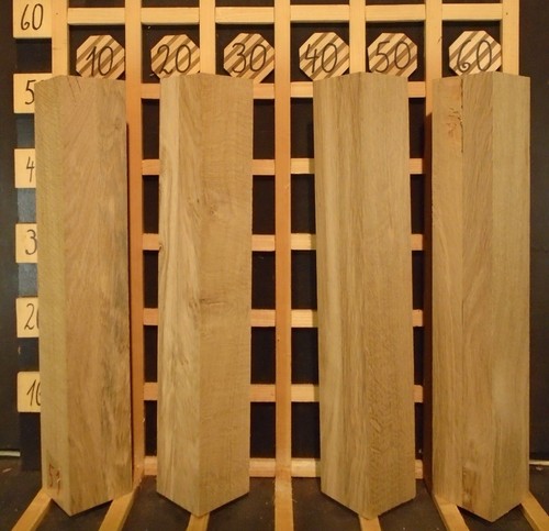 K51Tischbeine Eichen Leimholz Kantholz Massiv 80 x80 mm Länge: 50cm - Bild 2 von 2
