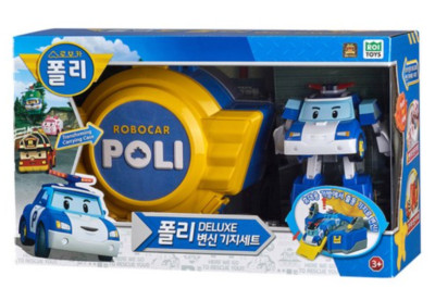 Robocar Poli Deluxe transforming Carring case set Action Figure Brave Rescue