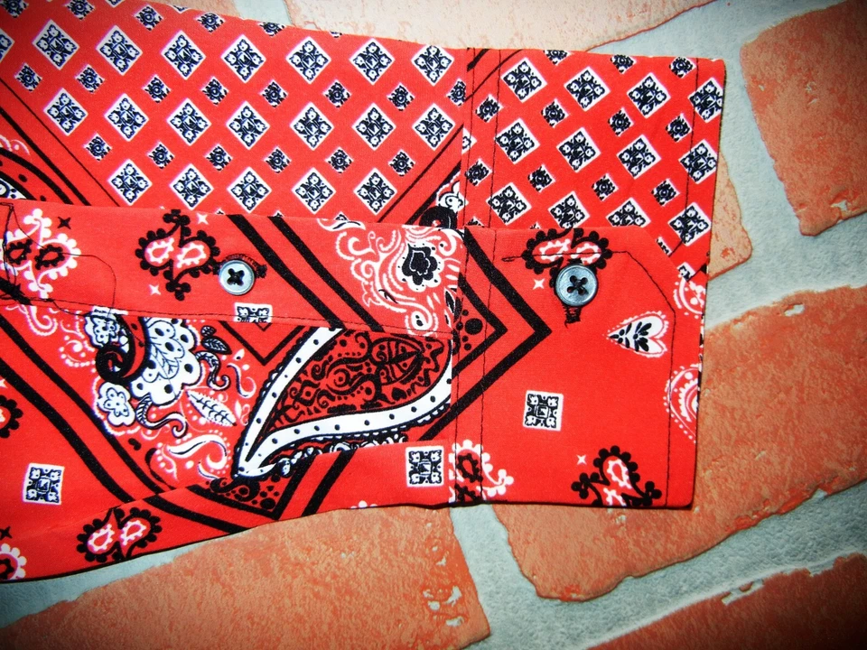 Camisa de Vestir FRESCA Abotonada LIGHT BUSINESS $OLD OUT L SEXY Roja DRIP LOVE TALLA L Foto 4 de 4