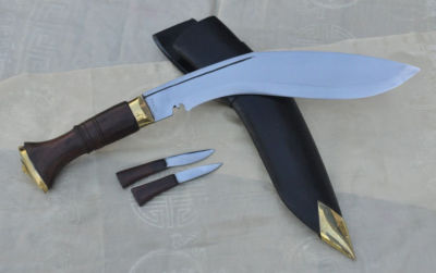 Authentic Carbon Steel Gurkha Kukri Knife With Sheath – Handcrafted In India