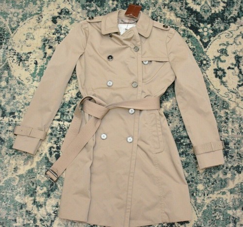 GENUINE COACH BRAND NEW DAPHNE TRENCH COAT Retail:$698+Tax SIZE 0 XS NWT - Picture 1 of 7